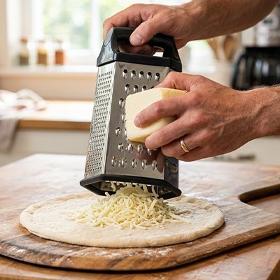 Râpe a fromage râpant fromage plus grossièrement