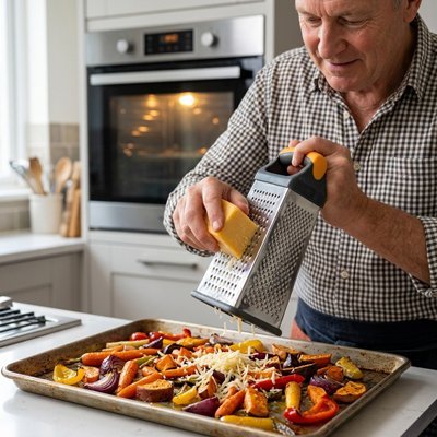 râpe manuelle homme râpant fromage pour gratiner légumes