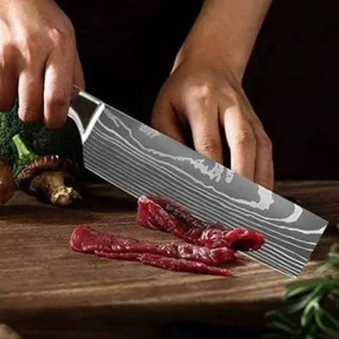 set de couteaux de cuisine couteau santoku tranchant boeuf facilement