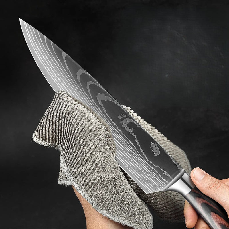 set de couteaux de cuisine lame entretien facile